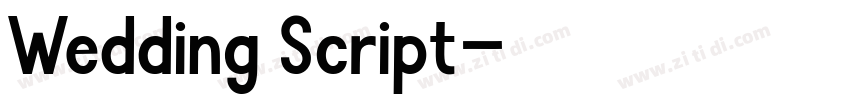 Wedding Script字体转换